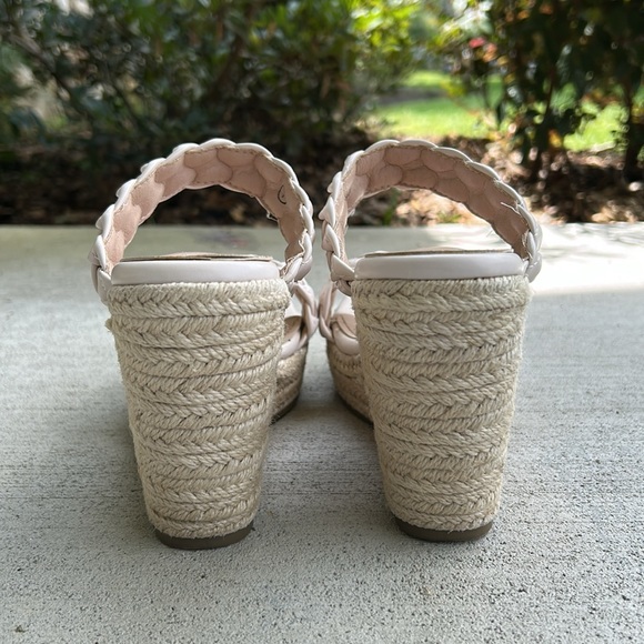 Worn once - COUTGO Woven Leather & Jute Wedge Sandals - Picture 7 of 13